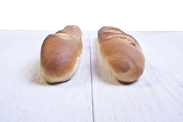 two french baguette  bread