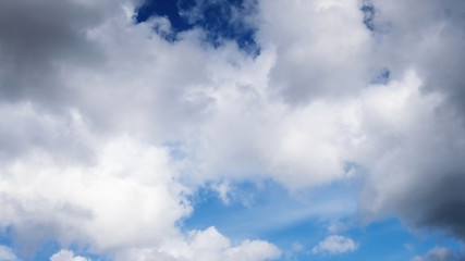 clouds on a sky above Chomutov city in Bohemia