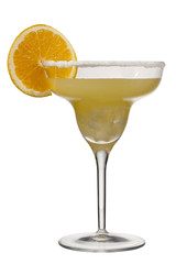 glass of orange margarita