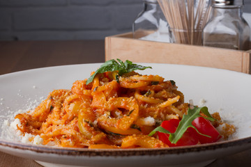 Pasta with vegetables