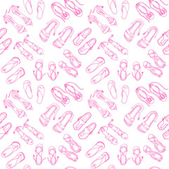 Shoes seamless pattern