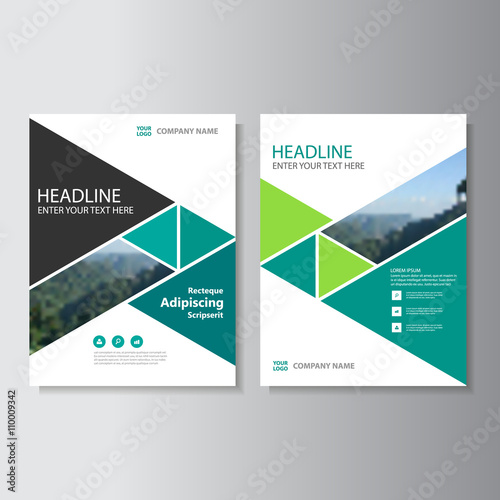 "Green Business proposal Vector Leaflet Brochure Flyer 