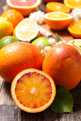 close up on bloody orange