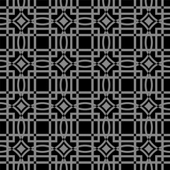 Elegant antique silver and black background 397_square round cross geometry frame
