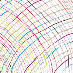 Colorful hand-written lines