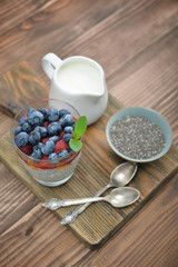 Pudding with chia seeds