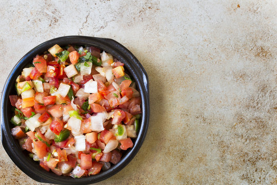 Bowl Of Fresh Pico De Gallo