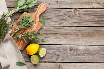 Fresh garden herbs