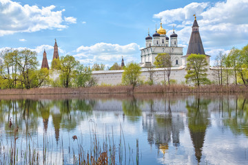 Joseph-Volokolamsk Monastery reflecting in pond