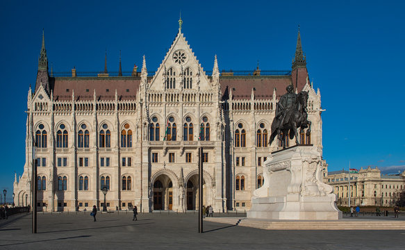 The Hungarian Parliament in Budapest, Hungary