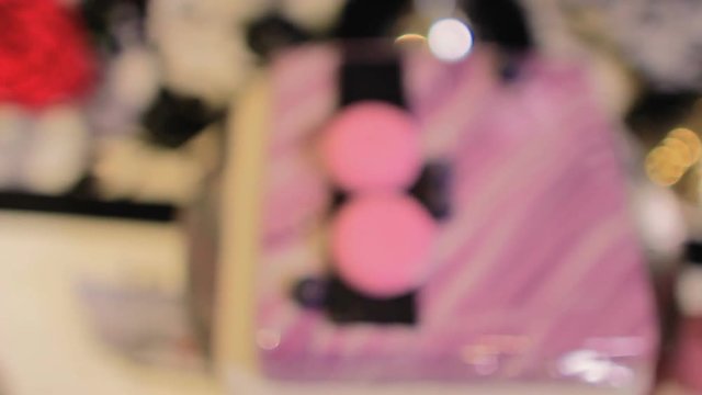 Pink Square Cake With Blueberries