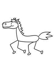 comic cartoon riding gallop pony horse funny sweet cute