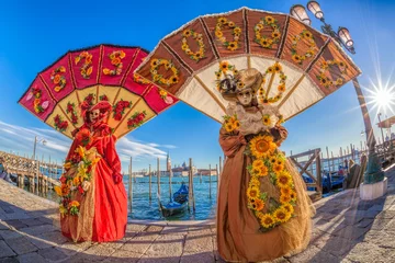 Fotobehang Famous carnival in Venice, Italy © Tomas Marek