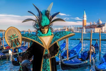 Zelfklevend Fotobehang Famous carnival in Venice, Italy © Tomas Marek