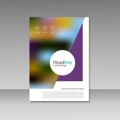 Vector brochure, magazine, cover design, poster template