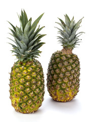Obraz premium Two Pineapples on White