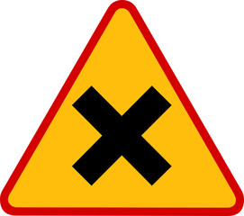 Obraz premium znaki ostrzegawcze