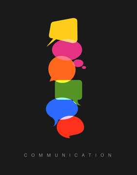 Vector abstract Communication concept illustration