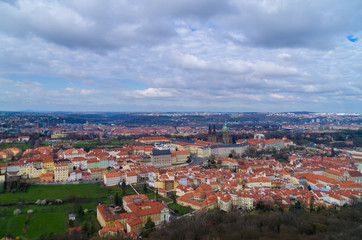 Fototapeta na wymiar Prag von oben