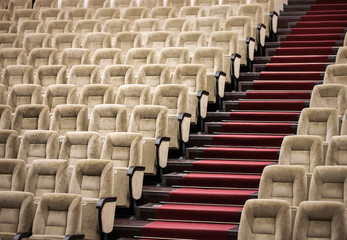 Fototapeta premium Empty comfortable seats in theater, cinema