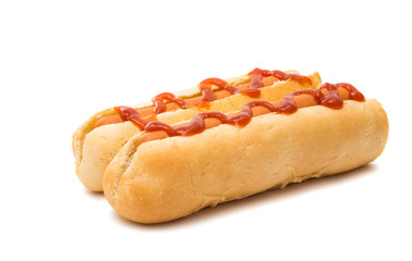 Hotdog Ying Bun isolated