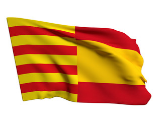 Obraz premium catalonia and spain flag