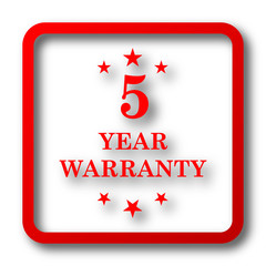 5 year warranty icon