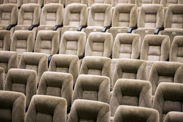 Fototapeta premium Empty comfortable seats in theater, cinema