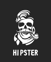 hipster men pipe