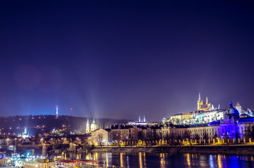 Fototapeta na wymiar Prag in der Nacht 