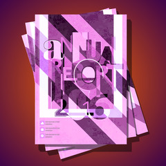 Modern vector abstract brochure cover template.