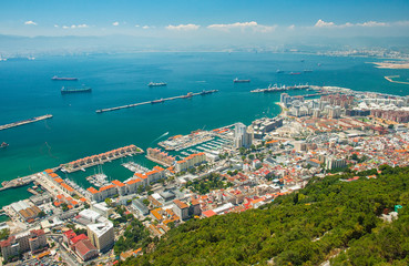 Fototapeta na wymiar Nice view on Gibraltar, UK