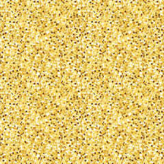 Seamless pattern of gold glitter, texture to simulate shine.