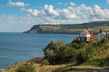 Scenic view of Robin Hood's Bay