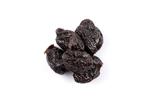 Dried plum - prunes isolated