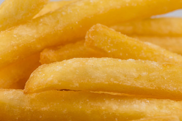 Fried potatoes closeup