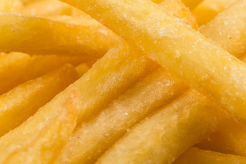 Fried potatoes closeup