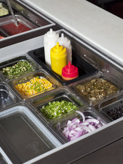 view of a kitchen worktop.