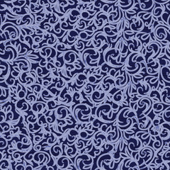 Blue background with ornament.