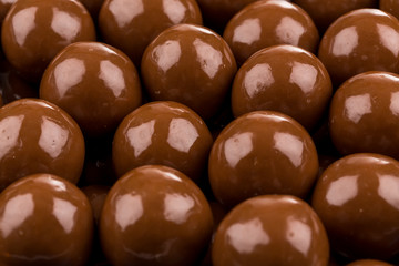 Multiple chocolate ball candies