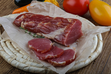 Dry cured pork fillet