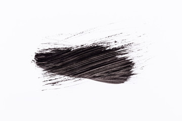 Black paint isolated on white background