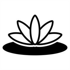 lotus flower spa asia icon