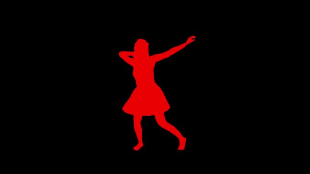 Modern dance - Dancing silhouette