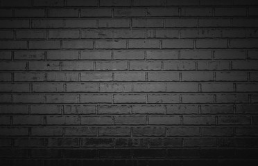 Black brick wall background