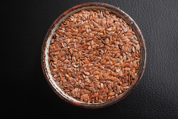 Flax seeds isolated