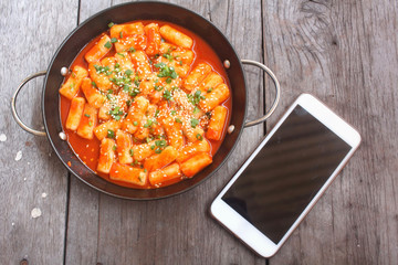 Rice cake korean food