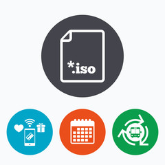 File ISO icon. Download virtual drive file.