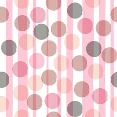 Seamless universal pattern. Polka dots, circles