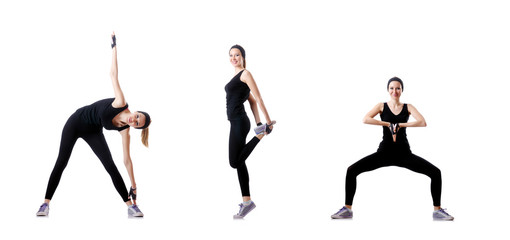 Concept of healthy lifestyle in set